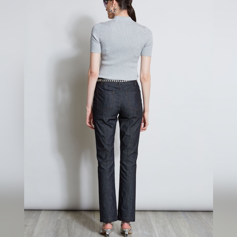 NWT ELIE TAHARI | $328 Split Hem Jeans - Picture 5 of 5